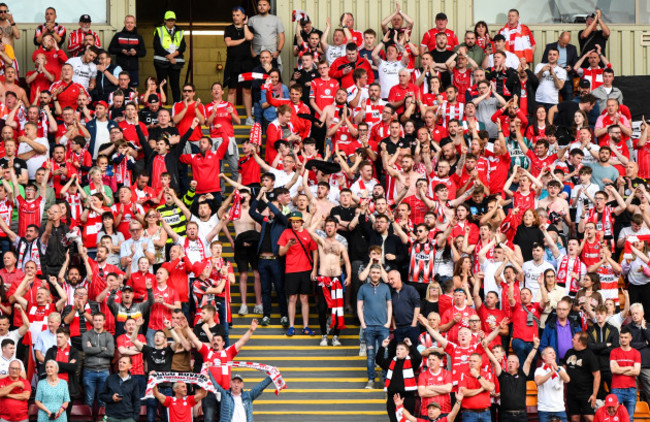 sligo-fans-celebrate-aidan-keena-scoring-their-first-goal