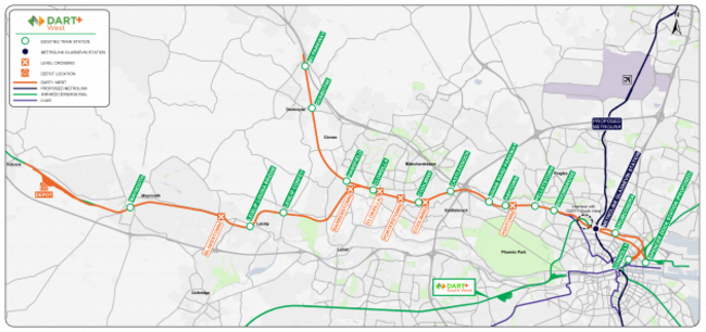 DART+ West Map