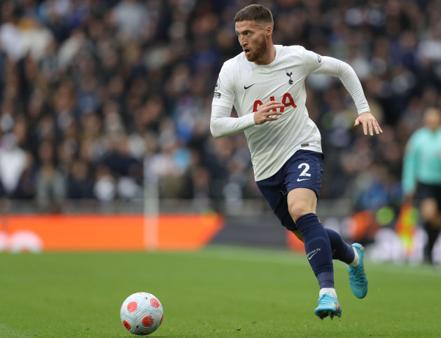 london-england-3rd-April-2022-matt-doherty-of-tottenham-hotspur-during-the-premier-league-game-at-the-tottenham-hotspur-stadium-london-picture-credit-due -reading- paul-terry-sportimage-credit