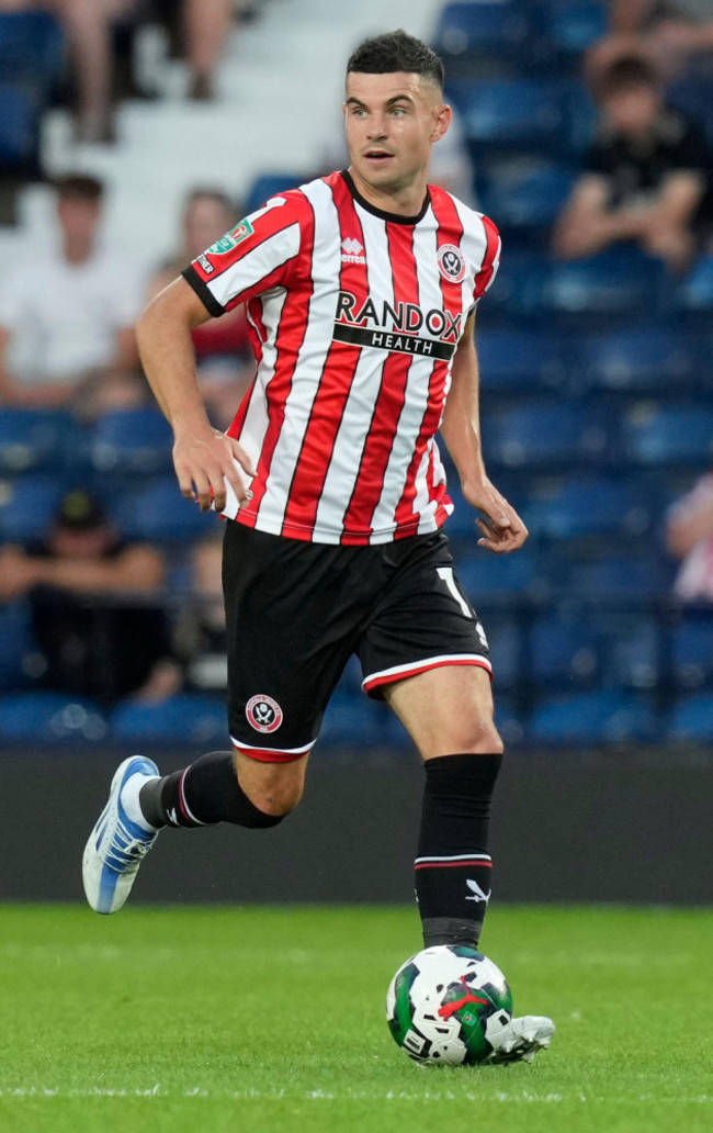 west-bromwich-england-11th-august-2022-john-egan-of-sheffield-utd-during-the-carabao-cup-match-at-the-hawthorns-west-bromwich-picture-credit-should-read-andrew-yates-sportimage