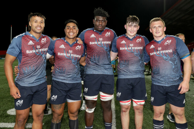 conor-phillips-malakai-fekatoa-edwin-edogbo-ruadhan-quinn-and-chris-moore-after-the-game