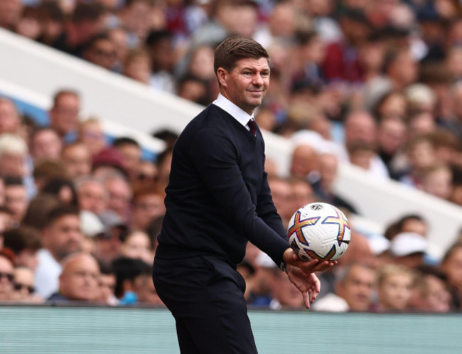 birmingham-england-28th-august-2022-steven-gerrard-manager-of-aston-villa-during-the-premier-league-match-at-villa-park-birmingham-picture-credit-should-read-darren-staples-sportimage