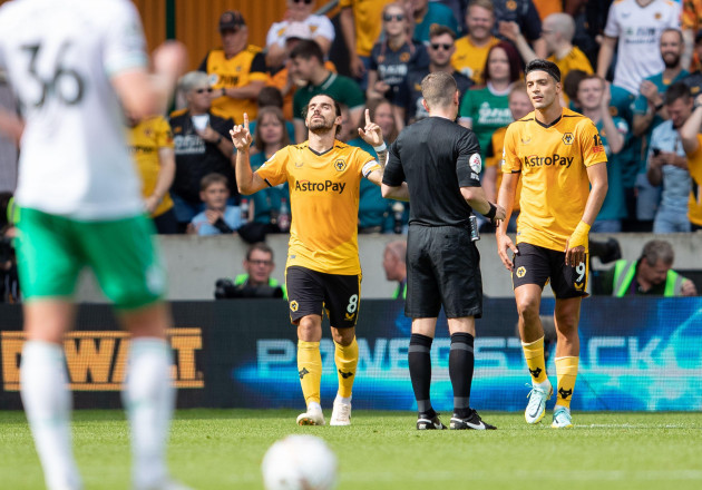 wolvess-rben-neves-celebrates-scoring-his-sides-first-goal-of-the-game-during-the-premier-league-match-between-wolverhampton-wanderers-and-newcastle-united-at-molineux-wolverhampton-on-sunday-28th