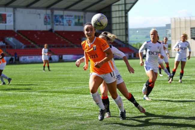 cumbernauld-uk-06th-june-2021-niamh-farrelly-17-of-glasgow-city-fc-during-the-scottish-building-society-scottish-womens-premier-league-1-fixture-glasgow-city-fc-vs-rangers-fc-broadwood-stadiu