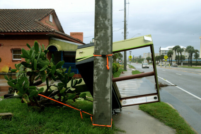 brevard-county-florida-usa-september-28-2022-street-flooding-and-signs-down-before-hurricane-ians-arrival-in-brevard-county-florida-inpacting-palm-bay-melbourne-beach-indialantic-indian-harbou