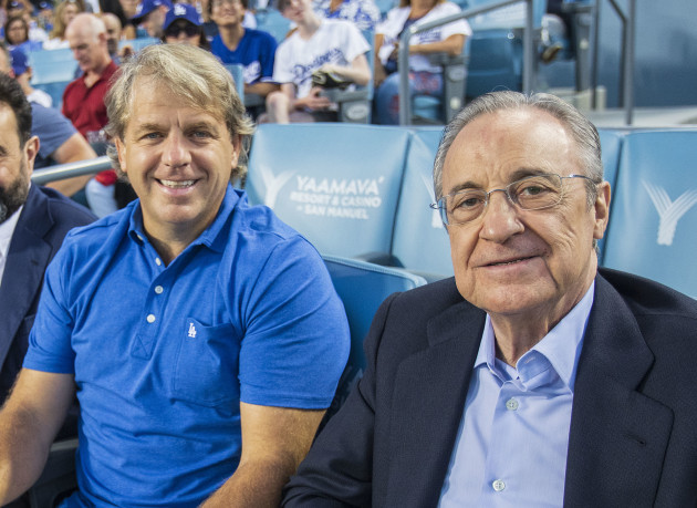 president-of-real-madrid-florentino-perez-attends-a-dodgers-game
