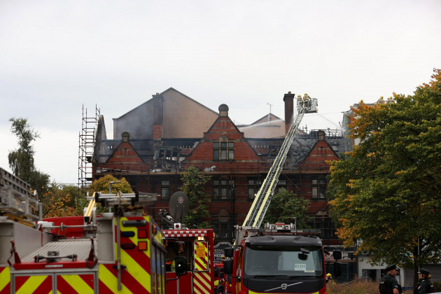 firefighters-tackling-a-blaze-at-a-historic-building-in-belfasts-cathedral-quarter-where-more-than-50-personnel-have-been-involved-in-the-operation-at-old-cathedral-building-on-donegall-street-since