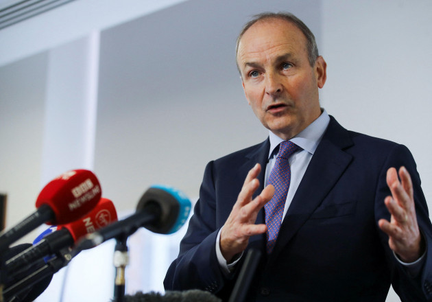 irish-prime-minister-micheal-martin-speaks-to-the-media-after-a-series-of-meetings-with-each-of-the-leaders-of-the-five-main-parties-in-northern-ireland-to-discuss-key-political-issues-in-belfast-nor