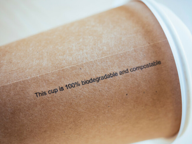 biodegradablecuppapercoffeecupcloseuprecycledisposablecompostable