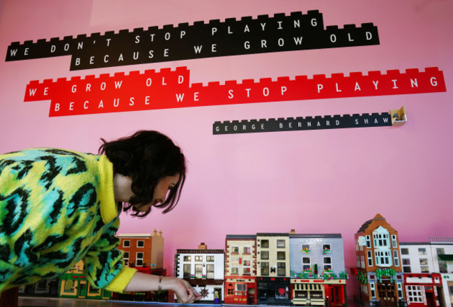 karleen-smyth-of-boys-girls-and-exp-arranges-models-of-dublin-pubs-at-the-opening-of-the-worlds-first-experimental-lego-brick-cafe-in-dublin-city-centre-an-inspiration-space-giving-adults-th