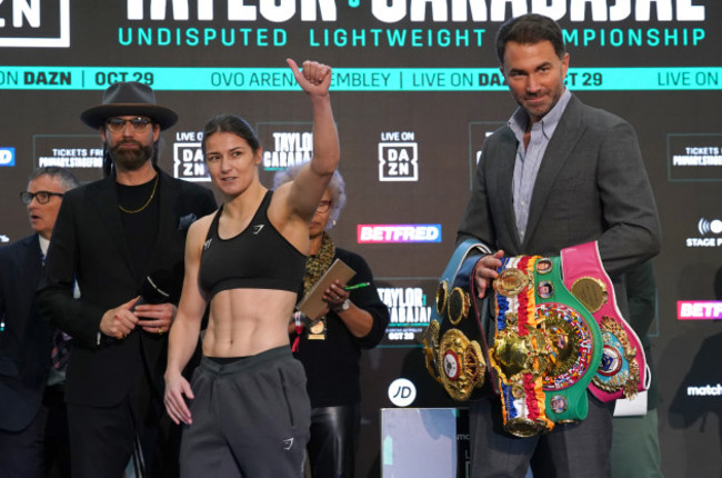 katie-taylor-v-karen-carabajal-weigh-in-the-drum-wembley