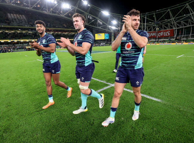 robert-baloucoune-caelan-doris-and-hugo-keenan-celebrate-after-the-game