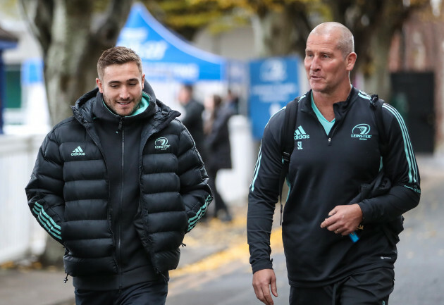 jordan-larmour-and-stuart-lancaster-arrive