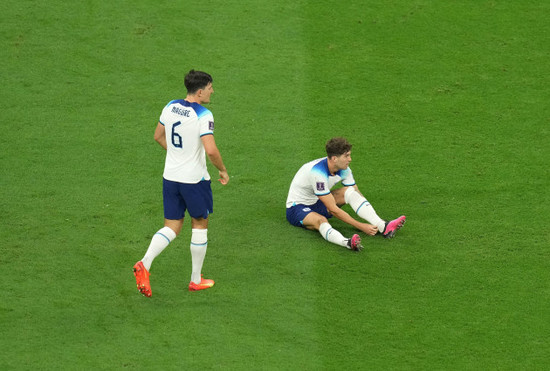 englands-harry-maguire-and-john-stones-during-the-fifa-world-cup-quarter-final-match-at-the-al-bayt-stadium-in-al-khor-qatar-picture-date-saturday-december-10-2022