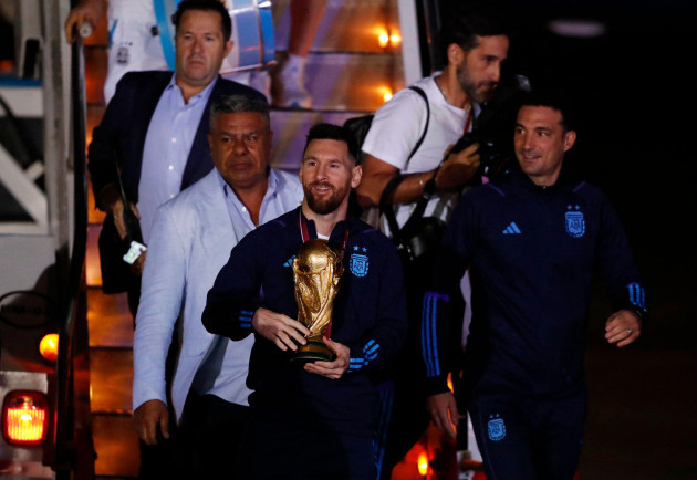 soccer-football-argentina-team-arrives-to-buenos-aires-after-winning-the-world-cup-buenos-aires-argentina-december-20-2022-claudio-tapia-president-of-the-argentine-football-association-coac