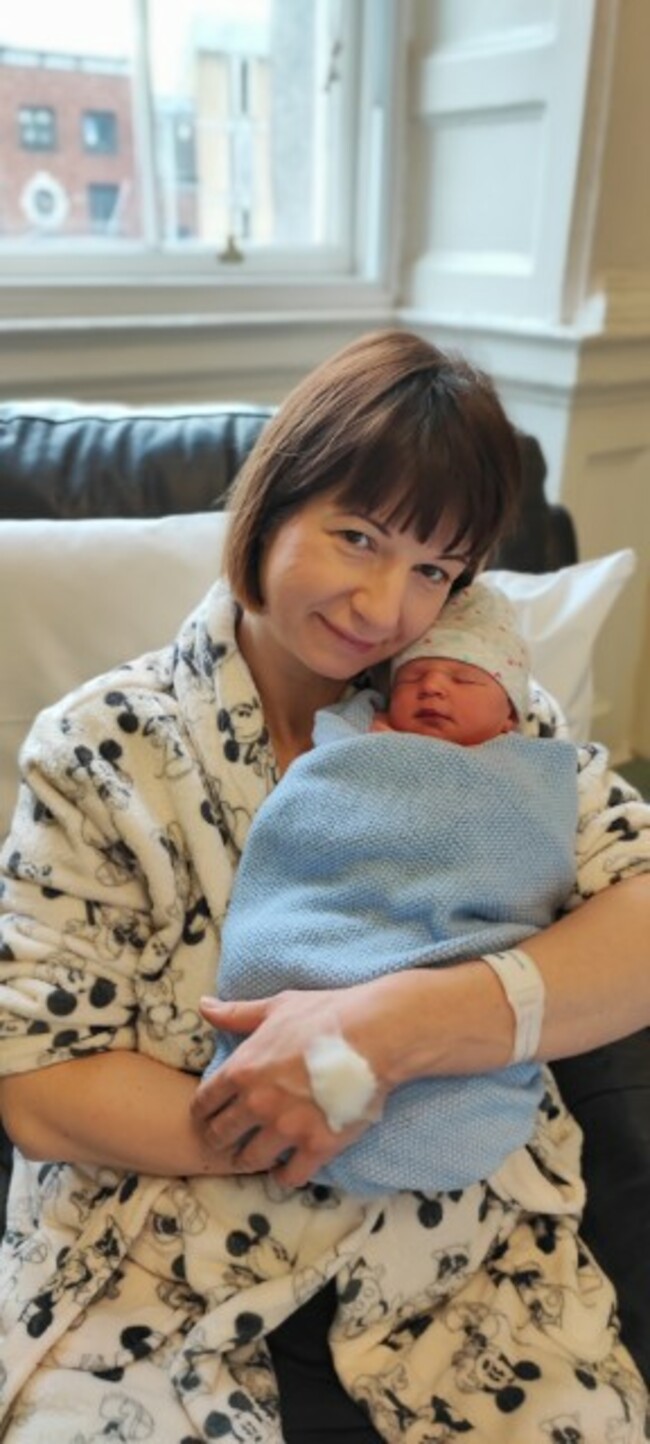 Anna Gec with baby Laura