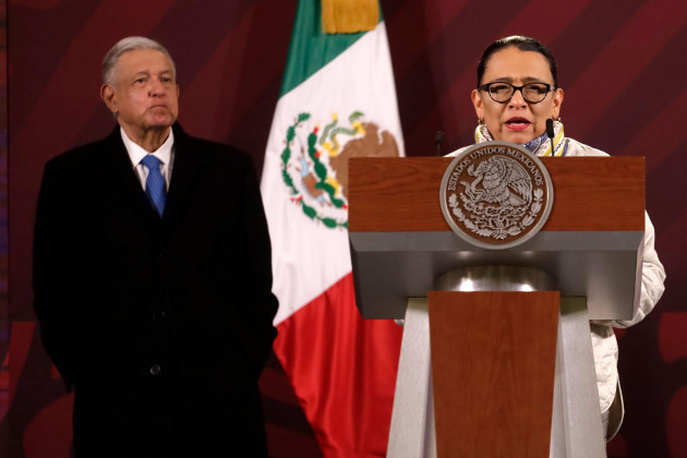 mexico-city-mexico-6th-jan-2023-mexican-president-andres-manuel-lopez-obrador-and-federal-security-secretary-rosa-icela-rodriguez-at-the-report-on-the-capture-of-drug-trafficker-ovidio-guzman-lope