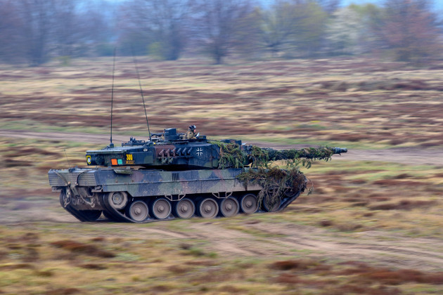06-may-2021-saxony-anhalt-letzlingen-a-german-leopard-iia6-tank-from-tank-battalion-414-drives-during-an-exercise-at-the-armys-combat-training-centre-in-colbitz-letzlinger-heide-the-battalion-con