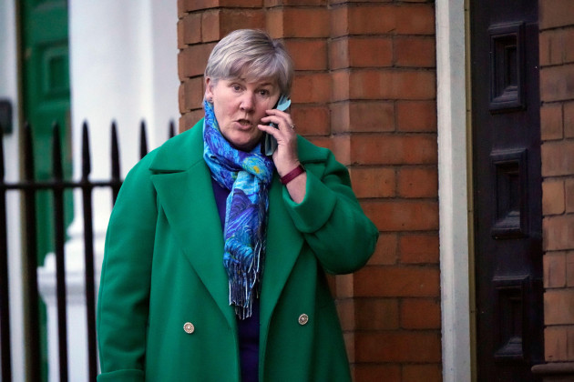 karina-molloy-from-the-women-of-honour-group-outside-the-department-of-foreign-affairs-in-dublin-following-her-meeting-with-defence-minister-simon-coveney-picture-date-tuesday-january-25-2022