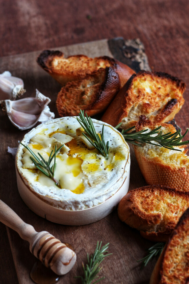 Oven baked Camembert