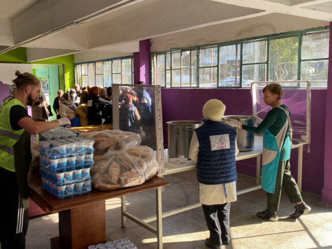 the food kitchen in the community centre