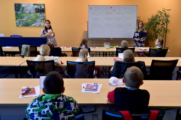 brno-czech-republic-19th-may-2022-the-school-for-ukrainian-children-was-opened-in-purkynova-street-brno-czech-republic-on-thursday-may-19-2022-more-than-5-million-refugees-have-fled-ukraine