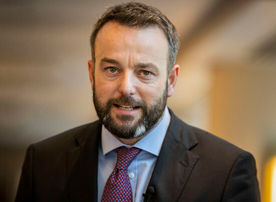 colum-eastwood-mp-leader-of-the-sdlp-gives-reaction-after-a-meeting-with-taoiseach-micheal-martin-at-the-grand-central-hotel-belfast