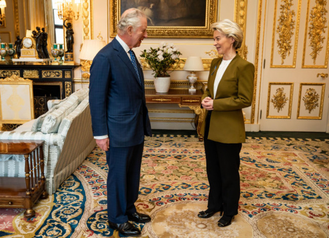 king-charles-iii-receives-european-commission-president-ursula-von-der-leyen-during-an-audience-at-windsor-castle-berkshire-picture-date-monday-february-27-2023