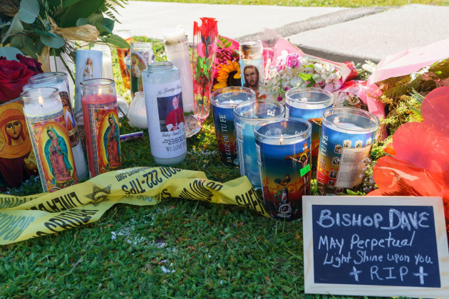 candles-and-messages-are-left-near-bishop-david-oconnells-residence-in-hacienda-heights-calif-sunday-feb-19-2023-oconnell-was-shot-and-killed-saturday-just-blocks-from-a-church-a-slaying-of