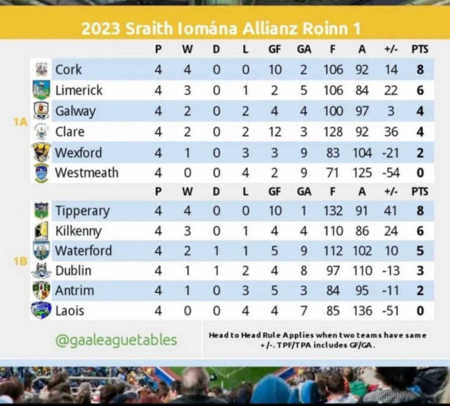 Division 1 Hurling