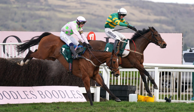 impervious-ridden-by-brian-hayes-right-goes-on-to-win-the-mrs-paddy-power-mares-chase-on-day-four-of-the-cheltenham-festival-at-cheltenham-racecourse-picture-date-friday-march-17-2023