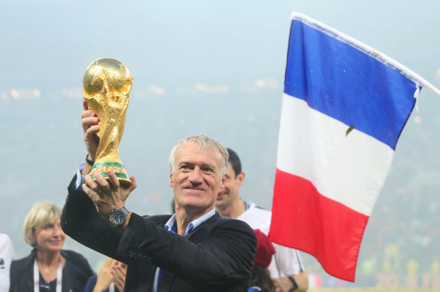 france-coach-didier-deschamps-lifts-the-trophy-following-the-2018-fifa-world-cup-final-match-at-luzhniki-stadium-in-moscow-russia-on-july-15-2018-france-beat-croatia-4-2-photo-by-chris-brunskillu