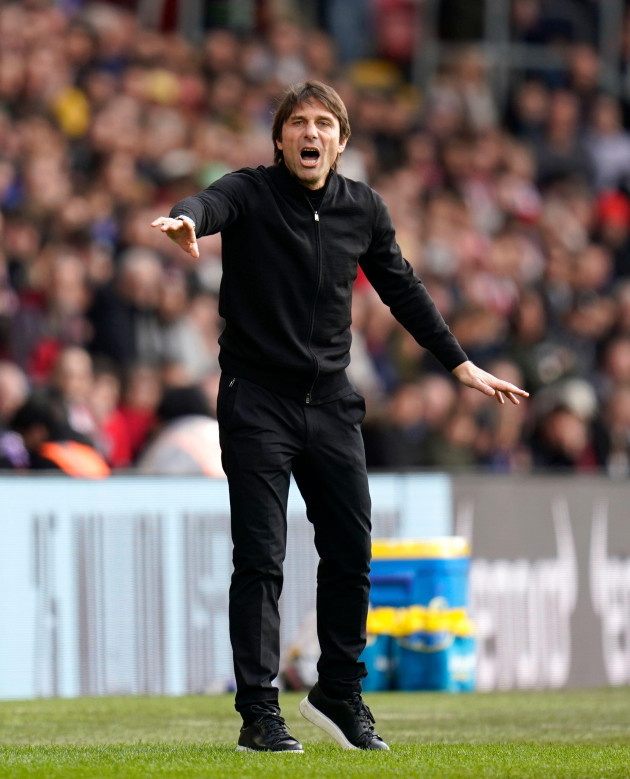 tottenham-hotspur-manager-antonio-conte-gestures-on-the-touchline-during-the-premier-league-match-at-st-marys-stadium-southampton-picture-date-saturday-march-18-2023