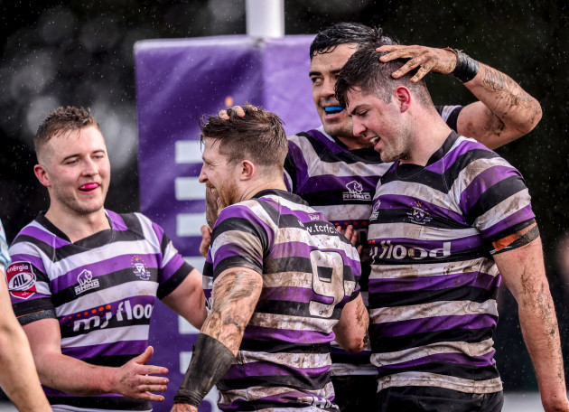 alan-bennie-is-congratulated-by-teammates-after-scoring-his-sides-fourth-try-of-the-match