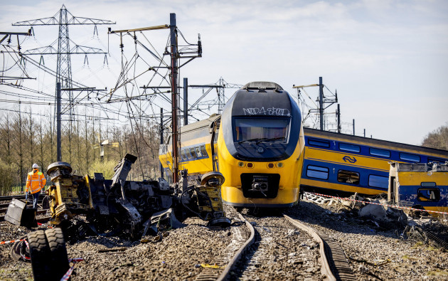 voorschoten-the-place-where-two-trains-collided-with-a-construction-crane-one-person-has-died-and-several-people-have-been-injured-anp-pool-robin-van-lonkhuijsen-netherlands-out-belgium-out