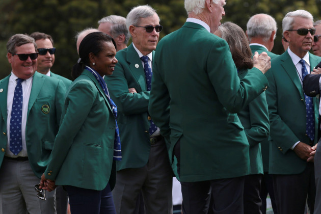 members-of-augusta-national-golf-club-including-former-u-s-secretary-of-state-condoleezza-rice-gather-to-present-the-trophy-to-anna-davis-of-the-united-states-after-she-won-the-augusta-national-wom