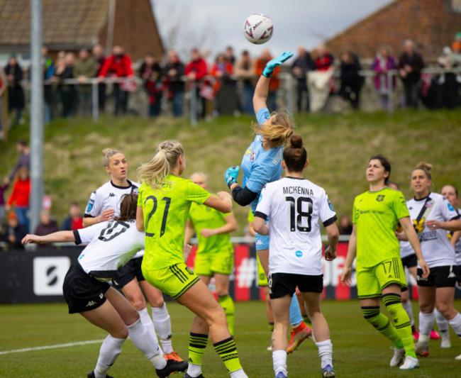 lewes-uk-19th-mar-2023-lewes-england-march-19th-2023-goalkeeper-sophie-whitehouse-1-lewes-makes-a-save-during-the-womens-fa-cup-football-match-between-lewes-and-manchester-united-at-the-dripp