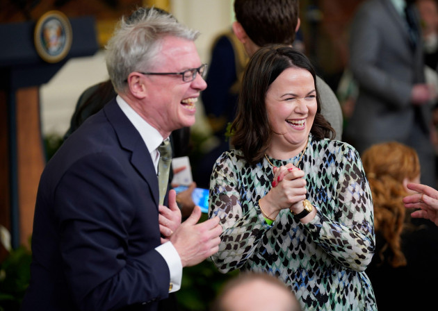 joe-brolly-and-his-wife-laurita-blewitt-during-a-st-patricks-day-celebration-reception-and-shamrock-presentation-ceremony-at-the-white-house-in-washington-dc-during-taoiseach-leo-varadkars-visit-t