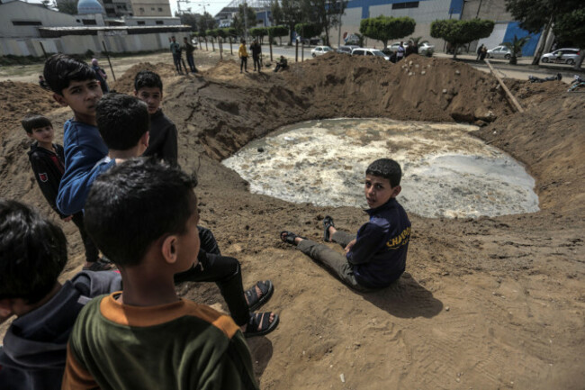 gaza-april-7-2023-gaza-city-the-gaza-strip-palestine-palestinians-inspect-the-damage-after-israeli-air-strikes-in-gaza-city-07-april-2023-the-israeli-military-launched-airstrikes-in-the-gaza-s