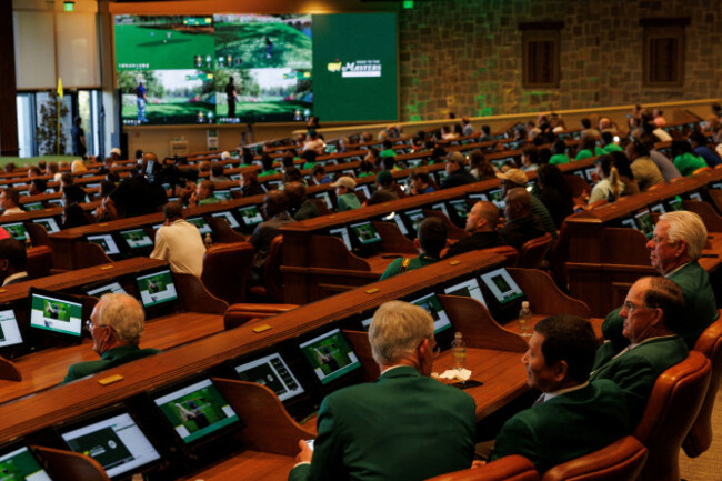 members-of-augusta-national-watch-as-augusta-national-golf-club-host-road-to-the-masters-invitational-as-eight-celebrity-participants-compete-as-four-teams-of-two-in-the-soon-to-be-released-ea-sport