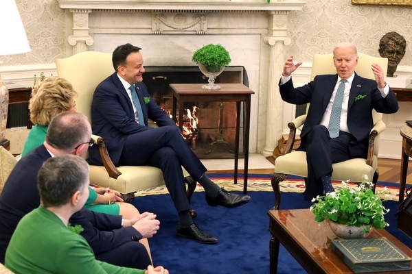 2 Taoiseach and President Biden in Oval Office