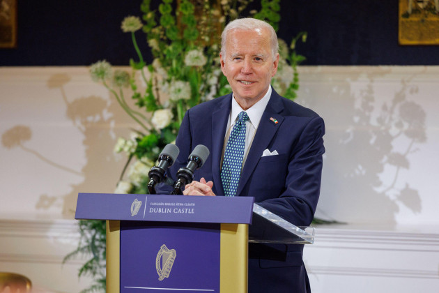 handout-photo-issued-by-the-government-of-ireland-of-us-president-joe-biden-speaking-at-a-state-dinner-at-dublin-castle-on-day-three-of-his-visit-to-the-island-of-ireland-picture-date-thursday-apri
