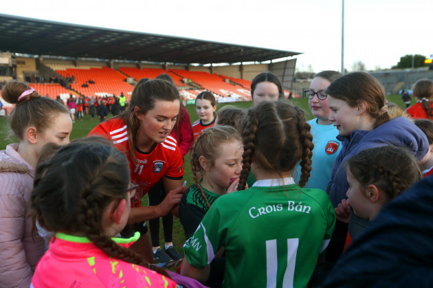 young-armagh-fans-crowd-aimee-mackin-at-full-time