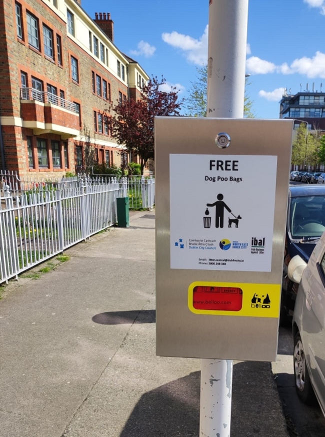 New Dog Poo Dispenser. Photo by: Paul Kelly.