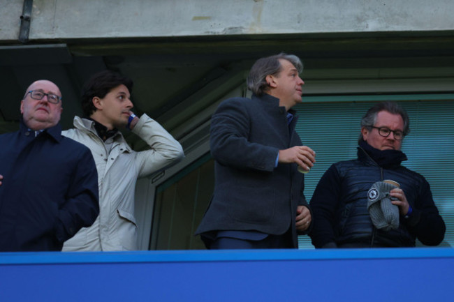 18th-april-2023-stamford-bridge-chelsea-london-england-champions-league-football-quarter-final-second-leg-chelsea-versus-real-madrid-chelsea-owner-todd-boehly-in-the-directors-box-before-the