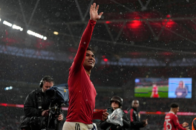 manchester-uniteds-casemiro-celebrates-after-his-team-won-a-penalty-shootout-at-the-end-of-the-english-fa-cup-semifinal-soccer-match-between-brighton-and-hove-albion-and-manchester-united-at-wembley