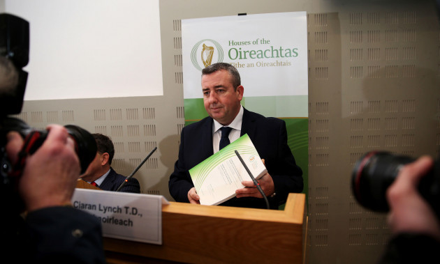 chairman-ciaran-lynch-td-at-the-publication-of-the-oireachtas-banking-inquiry-report-at-leinster-house-dublin-this-afternoon