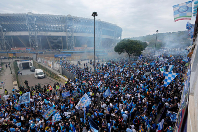 fans-arrive-at-the-stadium-for-the-serie-a-soccer-match-between-napoli-and-salernitana-at-the-diego-armando-maradona-stadium-in-naples-italy-sunday-april-30-2023-ap-photogregorio-borgia