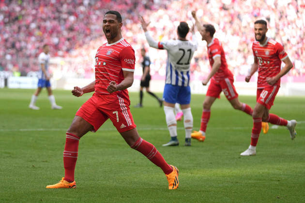 bayerns-serge-gnabry-celebrates-after-scoring-his-sides-opening-goal-during-the-german-bundesliga-soccer-match-between-fc-bayern-munich-and-hertha-bsc-berlin-at-the-allianz-arena-stadium-in-munich