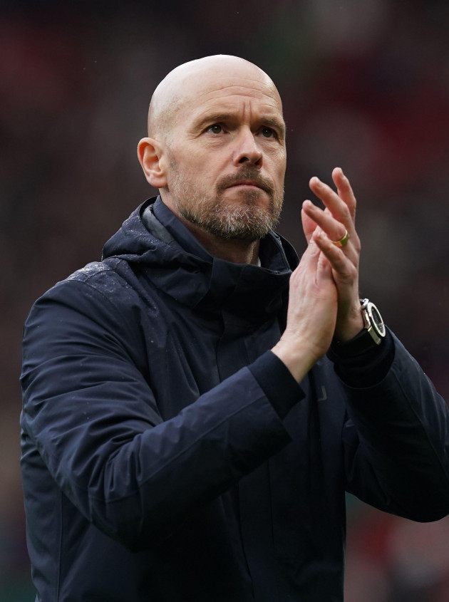 manchester-united-manager-erik-ten-hag-at-full-time-after-the-premier-league-match-at-old-trafford-manchester-picture-date-sunday-april-30-2023
